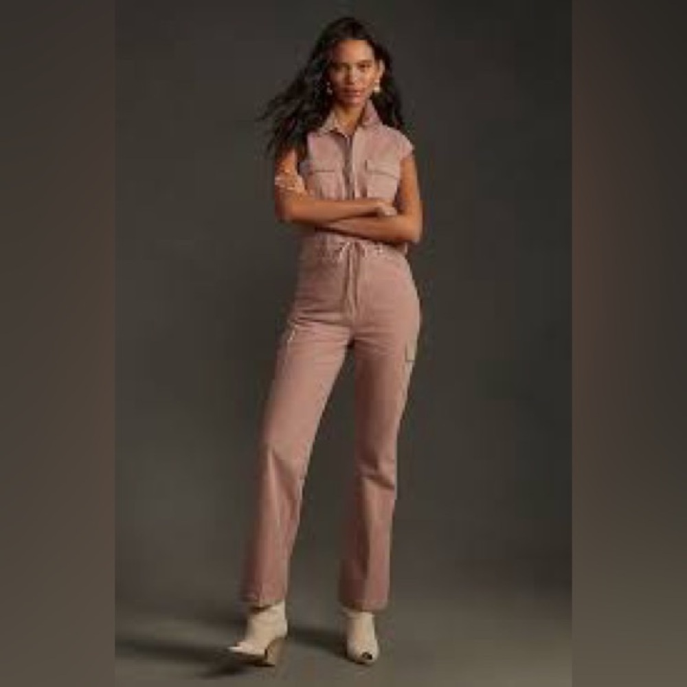 Paige Womens  Sloane Jumpsuit, peach color NWT